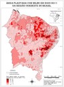 Área plantada com milho em 2009-2011 na região Nordeste do Brasil
